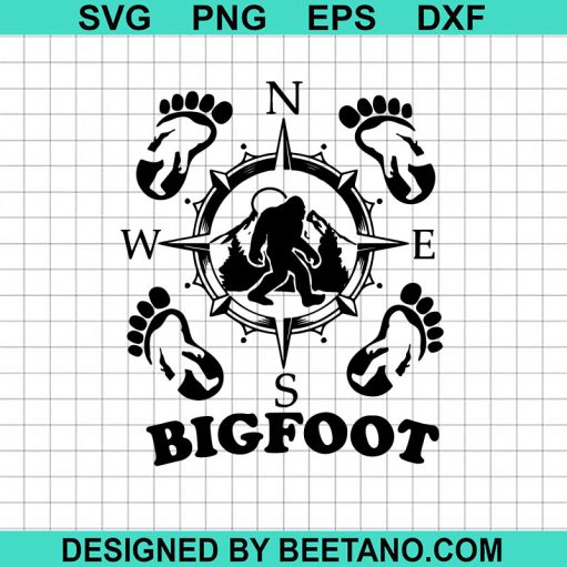 Bigfoot Compass SVG
