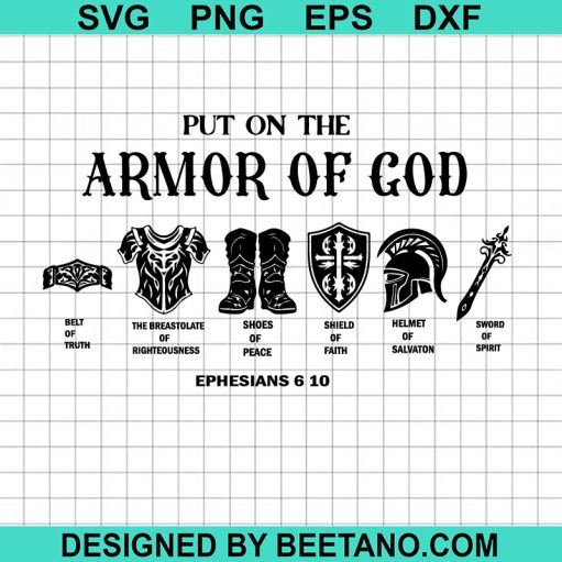 Put on the Amor of God SVG