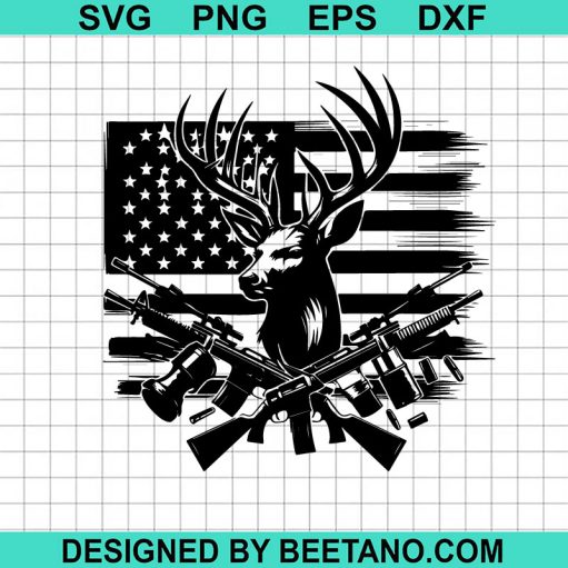 America Buck Hunting SVG
