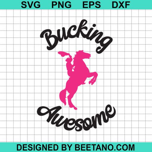 Bucking Awesome Rodeo Riding Horse SVG