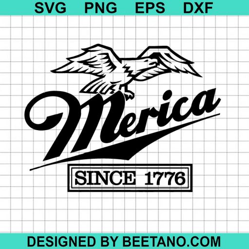 Merica since 1776 Miller Lite Beer Logo SVG