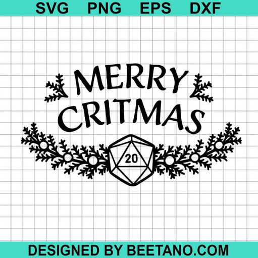Merry Critmas Dungeon And Dragon Svg