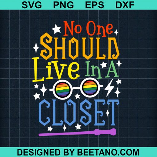 No One Should Live In A Closet SVG