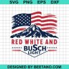 Red White And Busch Light Svg