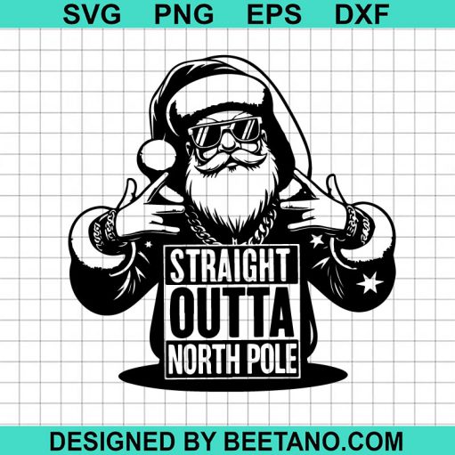 Straight Outta North Pole Svg