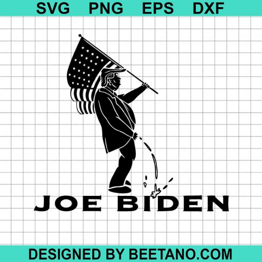 Trump Peeing Joe Biden Svg