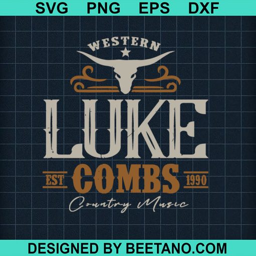Western Luke Combs Country Music SVG
