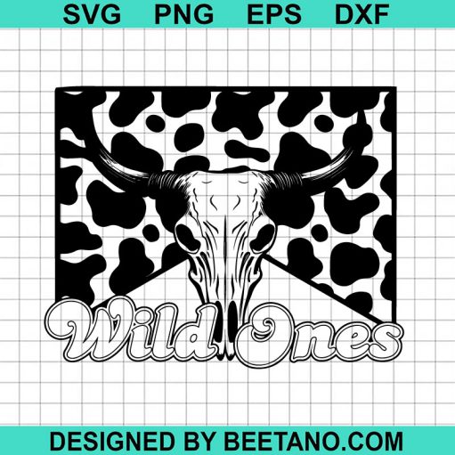 Wild One Werstern Skull SVG