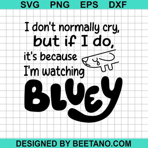 I'm Watching Bluey SVG