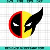 Deadpool And Wolverine Face Svg