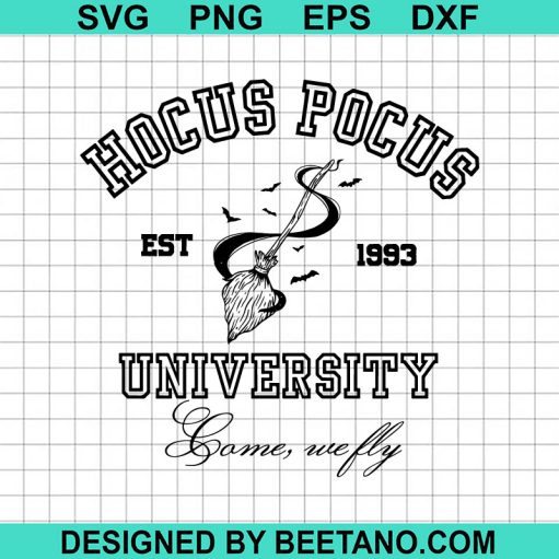 Hocus Pocus University Est 1993 SVG