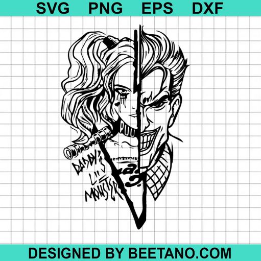 Joker And Harley Quinn Svg