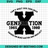 X Generation 1965 1980 Svg