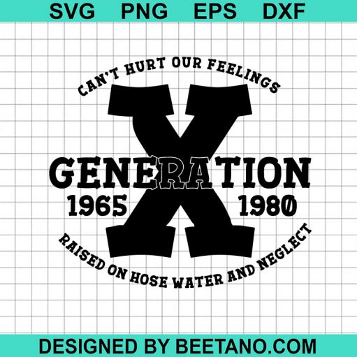 X Generation 1965 1980 SVG