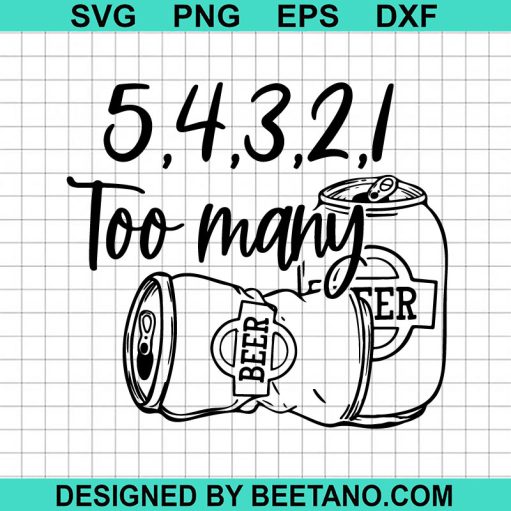 5 4 3 2 1 Too Many Luke Combs SVG