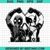 Deadpool And Wolverine Heart Svg