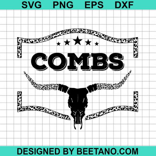 Luke Combs Skull SVG