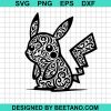 Mandala Cute Pikachu Svg