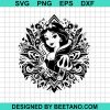 Mandala Snow White Princess Svg