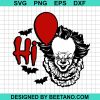 Pennywise Hi Halloween Door Sign Svg