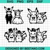Pikachu Bride And Groom Svg Bundle