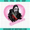 Ghostface Scream Horror Heart Svg