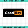 Good Boy Logo Svg