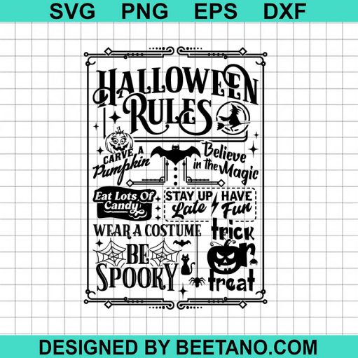 Halloween Rules Svg