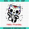 Hello Kitty Sugar Skull Mexican Svg