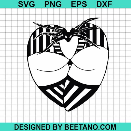 Jack Skellington Butt Woman SVG