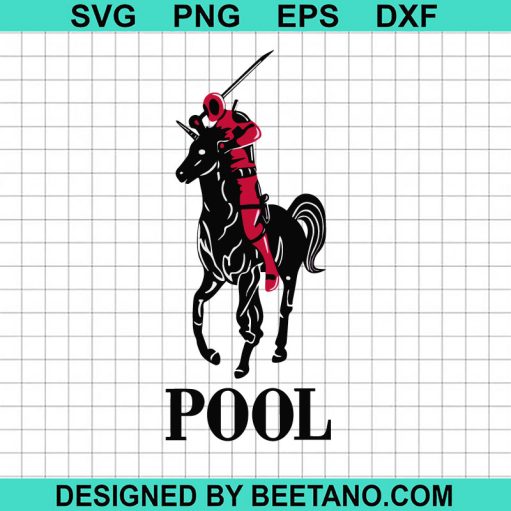 Deadpool Riding Horse SVG