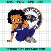 Betty Boop Baltimore Ravens Logo Svg