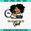 Ravens Black Girl Svg