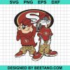 Looney Tunes Hip Hop San Francisco 49Ers Svg