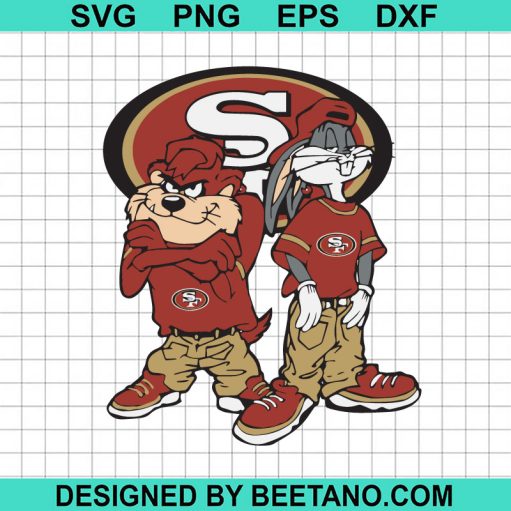Looney Tunes Hip Hop San Francisco 49ers SVG