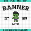 Banner Dayton Hulk Chibi Svg