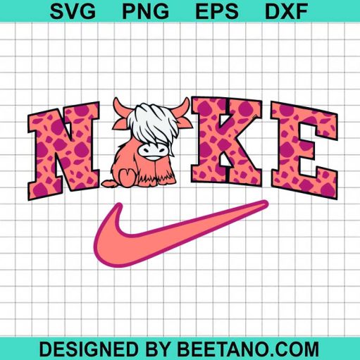 Highland Cow Nike Logo Svg