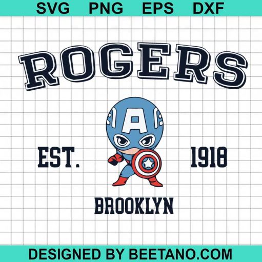Rogers Captain America Est 1918 SVG