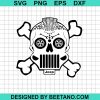 Skull Jeep Car Logo Svg