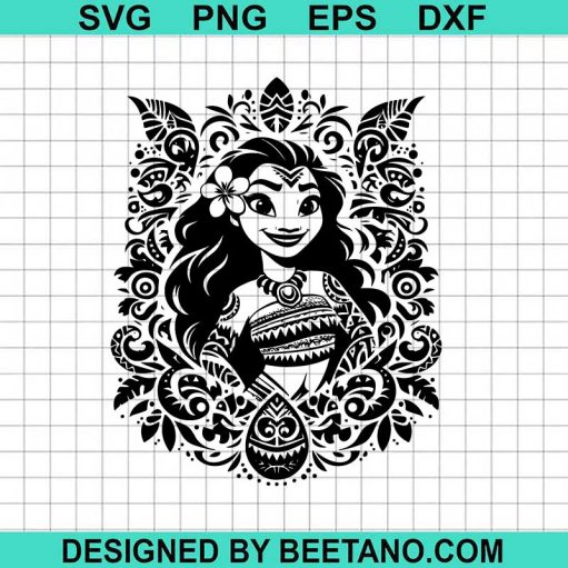 Moana Disney Princess Mandala SVG