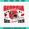 Georgia Bulldogs Sec Champions 2024 Svg