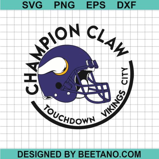 Champion Claw Touchdown Vikings City Svg