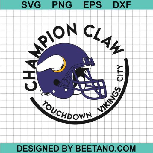 Champion Claw Touchdown Vikings City SVG