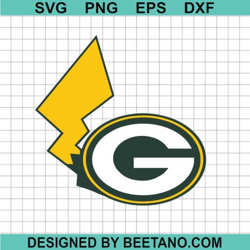 Greenbay Packers Pikachu SVG