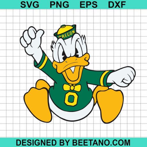 Oregon Ducks Mascot SVG