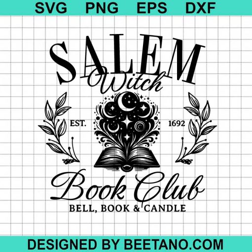 Salem Witch Book Club SVG
