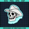 Too Cool To Die Western Skull Svg