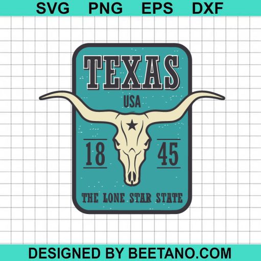 Texas USA 1845 SVG