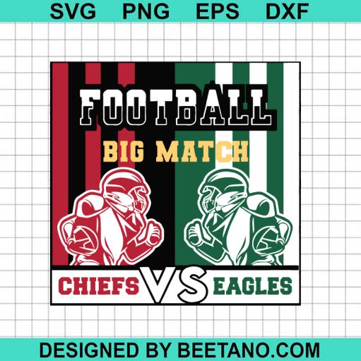 Football Big Match Chiefs Vs Eagles SVG