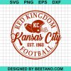 Red Kingdom Kansas City Football Est 1960 Svg